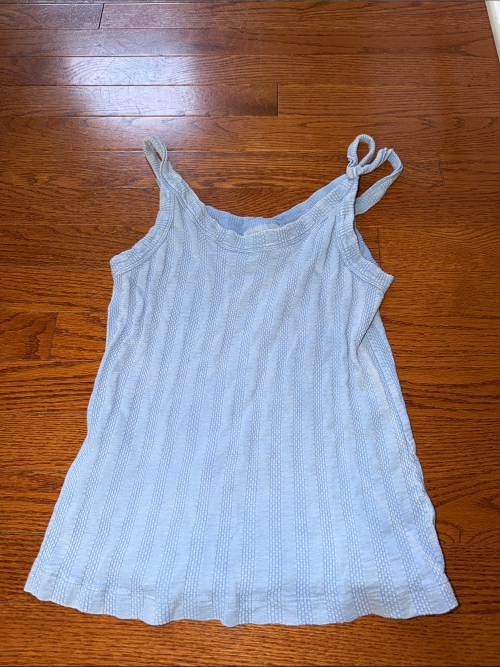 Universal Thread Pale Blue Knit Tank with Tie Straps